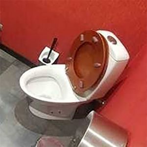 Banheiro de um casal avarento