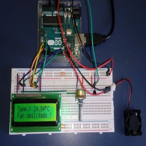 Controle de um cooler com sensor de temperatura LM35 