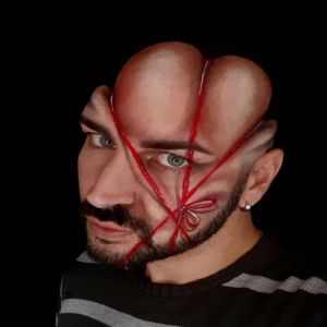 Artista usa maquiagem para criar ilusões de ótica #4