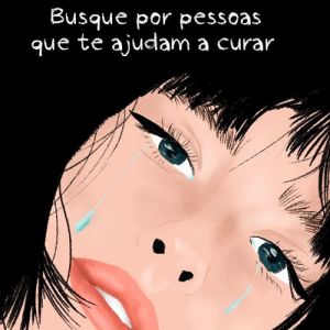 Pessoas que ajudam na cura e quadrinhos que acalmam o coração