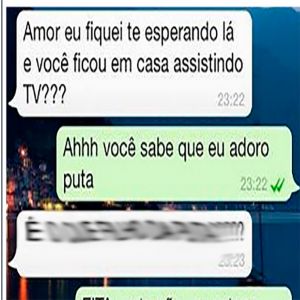 Deixando a namorada alone