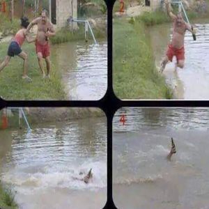 Segurando firme a garrafa