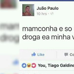 Ele mandou uma mensagem para quem acha que maconha é uma péssima coisa