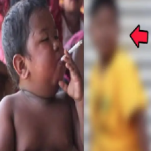 Lembra do bebê que fumava? 9 anos depois ele está irreconhecível