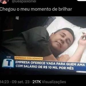 Vaga de emprego para quem gosta de dormir