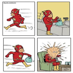 Artista mostra o dia a dia não tão glamoroso dos super-heróis