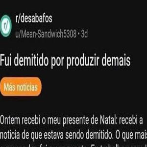 Fui demitido por trabalhar demais