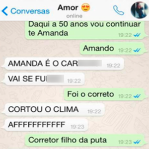 Vou continuar te amanda, piada ruim dá nisso!