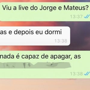 Quem disse que a live do Jorge e Mateus não deu em nada?
