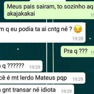 Parece que Mateus não entendeu que ela queria algo a mais