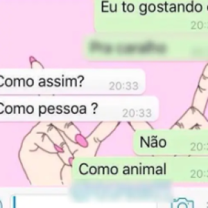 Foi se declarar no Whatsapp mas não deu muito certo