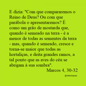 Parábola do Grão de Mostarda (Mc 4, 26-34)