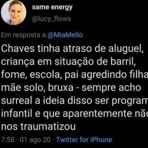 Essa reflexão sobre Chaves