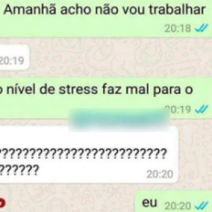 Conversando com a mãe no Whatsapp...