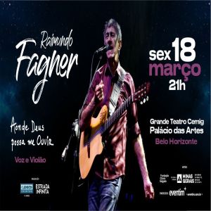 Fagner apresenta Show inédito em BH em 18 de Março