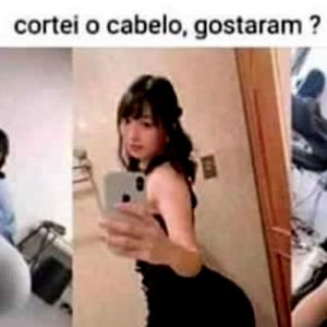 Cortou o cabelo e quis mostrar pros amigos