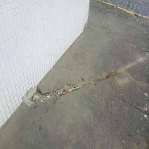 Fiação foi retirada (Antes e Depois)