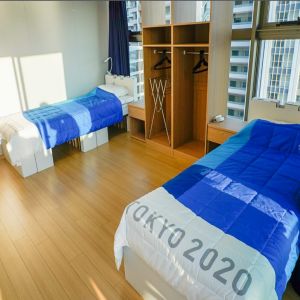 A cama “anti-sexo” para atletas olímpicos começa com peso extra