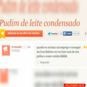 O comentário dessa garota causou estranheza em site de comida!