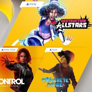 ‘Destruction AllStars’, ‘Control: Ultimate Edition’ e ‘Concrete Genie’ serão os jogos gratuitos da PS Plus em Janeiro