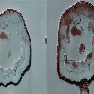 A 'Happy Face Crater' em Marte está mais feliz do que nunca