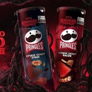 Pringles e Stranger Things: o snack oficial do Mundo Invertido agora com batatas em novas cores
