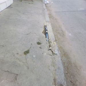 Cano furado foi consertado (Antes e Depois)