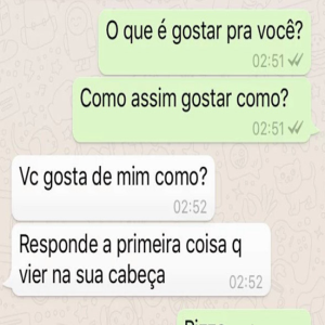 A primeira coisa que vier a sua cabeça