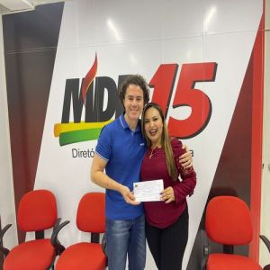 Prefeita de Riachão, Da Luz assina ficha de filiação ao MDB  