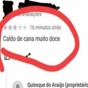 Caldo de cana muito doce