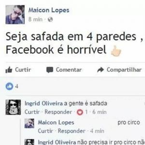 Seja safada entre 4 paredes( a discussão )