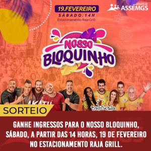 Pré-carnaval Nosso Bloquinho agita o sábado em Belo Horizonte