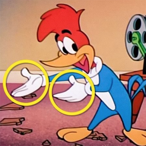 Esta é a verdadeira razão por que os personagens de desenhos animados usam luvas brancas