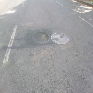 Fecharam o buraco finalmente (Antes e Depois)