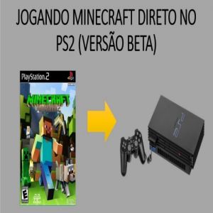 Jogando Minecraft no playstation 2