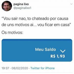 Vou sair não tô chateado kkkk 2020