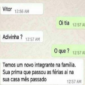 Uma notícia nada agradável para o primo Vitor