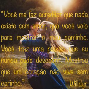 Fotos românticas com belas frases #2 (21 unidades)