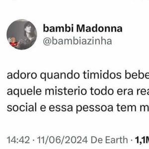 Quando um tímido bebem