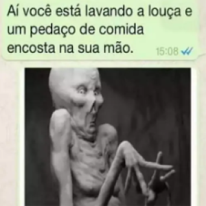 Quando você está lavando a louça…