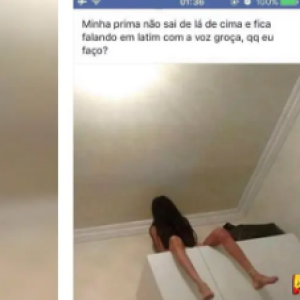 Quando a pessoa pergunta o que fazer no facebook