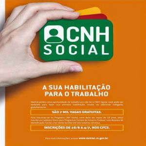 Paraíba amplia programa social CNH (gratuito)