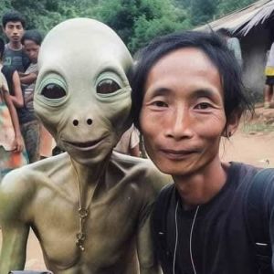 Uma selfie com os turistas