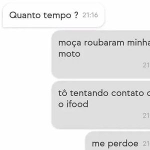 Roubo de moto e a tragédia do lanche: A saga do iFood!
