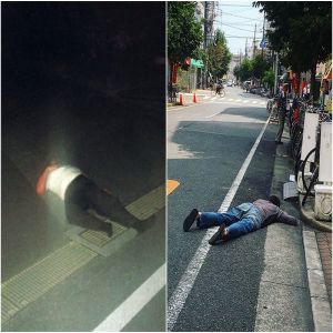 Polícia de Okinawa luta para impedir que as pessoas durmam nas estradas