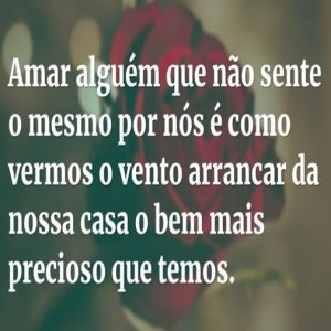 Amar alguém que não sente o mesmo