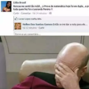 Isso que dá ter professora no Facebook...