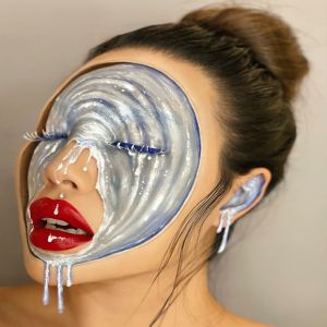 Artista usa maquiagem para criar ilusões de ótica #6