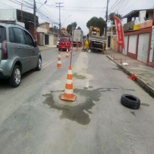 Buracos na pista foi resolvido (Antes e Depois)
