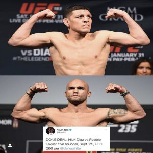 Nick Diaz e Robbie Lawler “brigaram” e desistiram do jogo por razões estranhas 6 anos depois em troca; ver